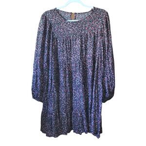 Zara Floral Babydoll Long Sleeve Dress Size medium Womans Medium